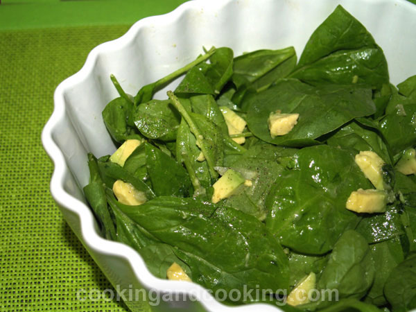 Avocado Spinach Salad Avocado Spinach Salad