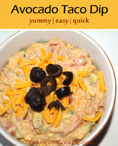 Avocado Taco Dip Avocado Taco Dip