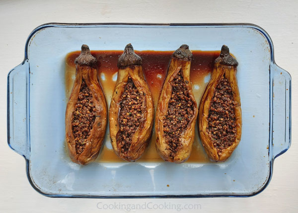 Bademjan Kabab (Persian Stuffed Eggplant with Walnuts)