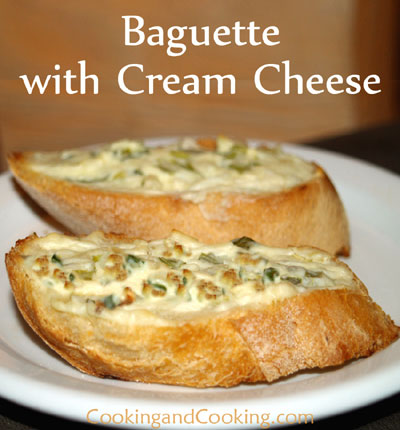 Garlic Cream Cheese Crostini Garlic Cream Cheese Crostini