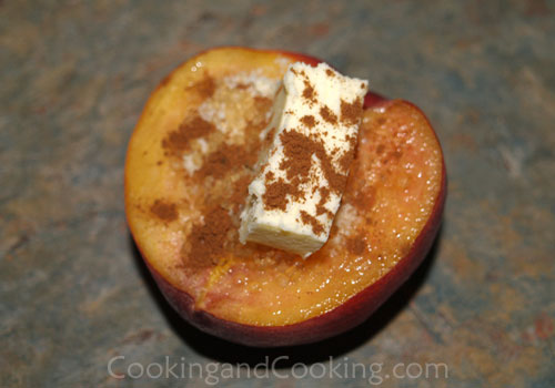 Baked Peaches with Almond Baked Peaches with Almond