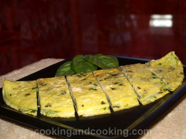 Basil and Parsley Omelette Basil and Parsley Omelette