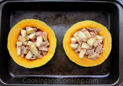 Buttercup Squash with Apples Buttercup Squash with Apples