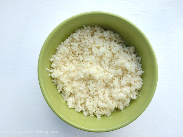 Cauliflower Rice with Basil and Parmesan Cauliflower Rice with Basil and Parmesan