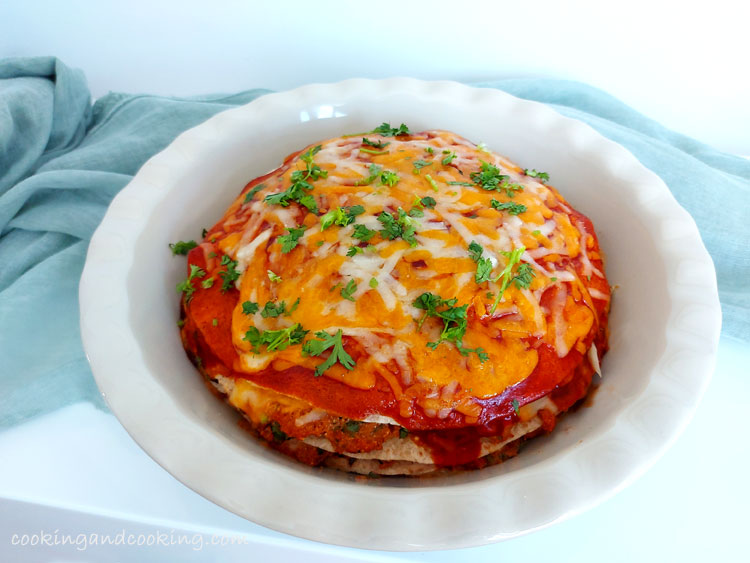 Chicken Tortilla Pie Chicken Tortilla Pie
