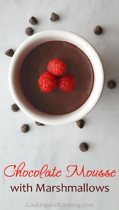 Chocolate Mousse with Marshmallows Chocolate Mousse with Marshmallows