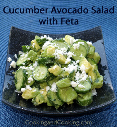 Cucumber Avocado Salad with Feta Cucumber Avocado Salad with Feta