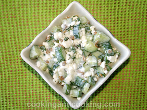 Cucumber Cottage Cheese Salad Cucumber Cottage Cheese Salad