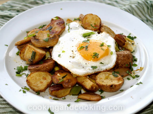 Egg Potato and Mushroom Hash Egg Potato and Mushroom Hash