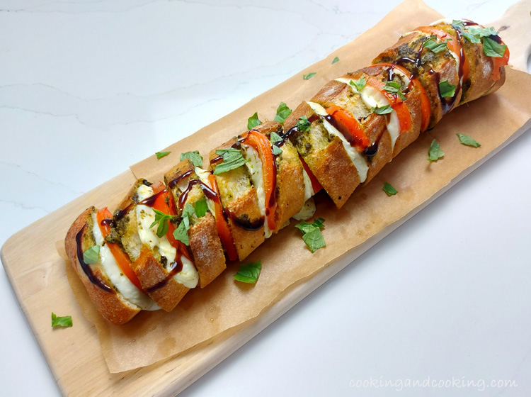 Grilled Tomato Mozzarella Baguettes Grilled Tomato Mozzarella Baguettes