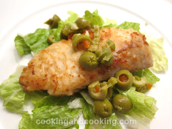 Haddock with Olive Sauce Haddock with Olive Sauce
