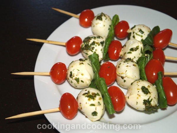 Marinated Bocconcini Skewers Marinated Bocconcini Skewers