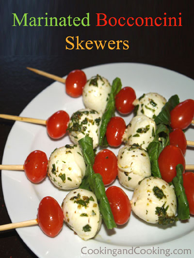 Marinated Bocconcini Skewers Marinated Bocconcini Skewers