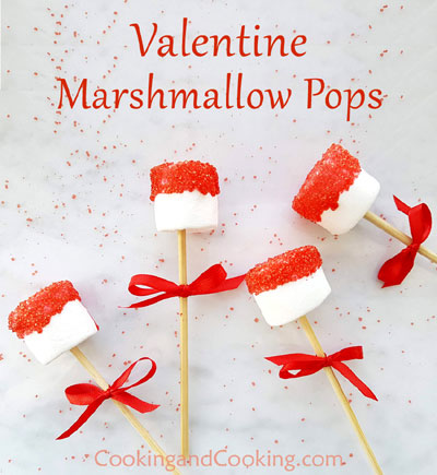 Valentine’s Marshmallow Pops Valentine’s Marshmallow Pops