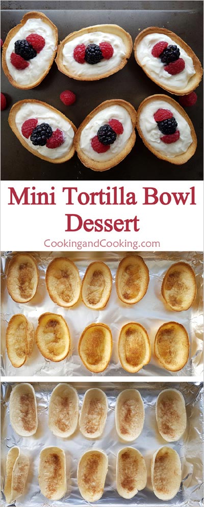 Mini Tortilla Bowl Dessert Mini Tortilla Bowl Dessert