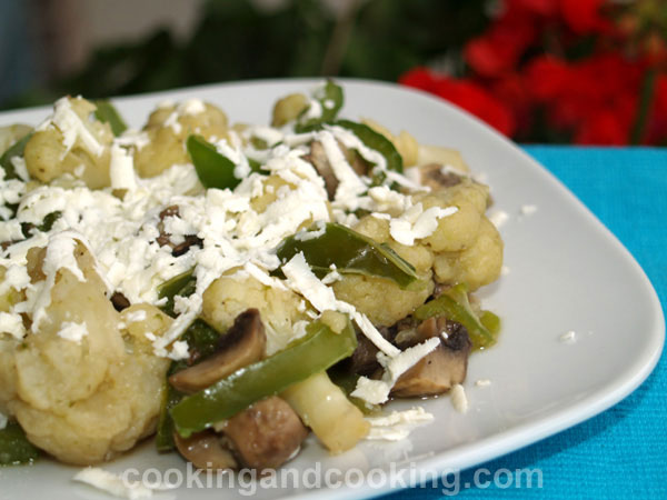 Mixed Vegetable with Feta Cheese Mixed Vegetable with Feta Cheese