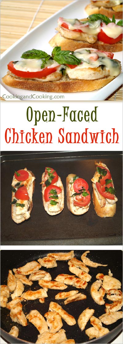 Open Faced Chicken Sandwich Open Faced Chicken Sandwich
