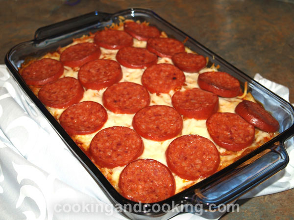 Orzo and Pepperoni Casserole Orzo and Pepperoni Casserole