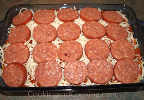 Orzo and Pepperoni Casserole