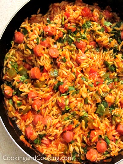 Orzo with Sausage and Cilantro Orzo with Sausage and Cilantro