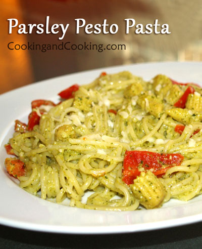 Parsley Pesto Pasta Parsley Pesto Pasta