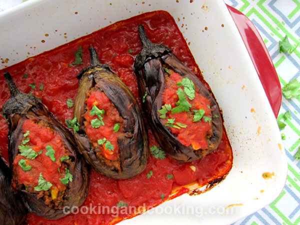 Persian Stuffed Eggplant with Ground Beef Persian Stuffed Eggplant with Ground Beef