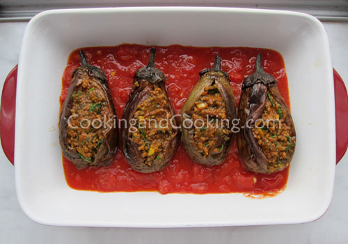 Persian Stuffed Eggplant with Ground Beef Persian Stuffed Eggplant with Ground Beef