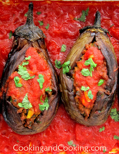 Persian Stuffed Eggplant with Ground Beef Persian Stuffed Eggplant with Ground Beef
