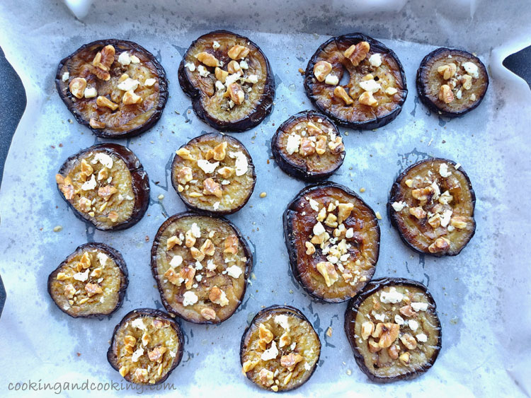 Roasted Eggplant with Feta and Walnuts Roasted Eggplant with Feta and Walnuts