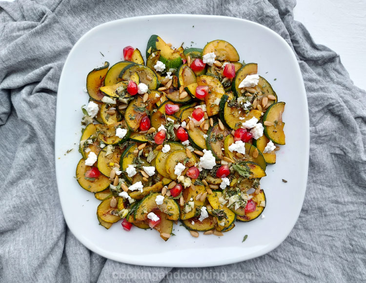 Roasted Zucchini Salad with Feta Roasted Zucchini Salad with Feta