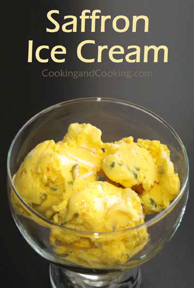 Saffron Ice Cream Saffron Ice Cream