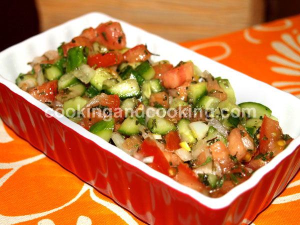 Salad Shirazi (Persian Tomato Cucumber Salad) Salad Shirazi (Persian Tomato Cucumber Salad)