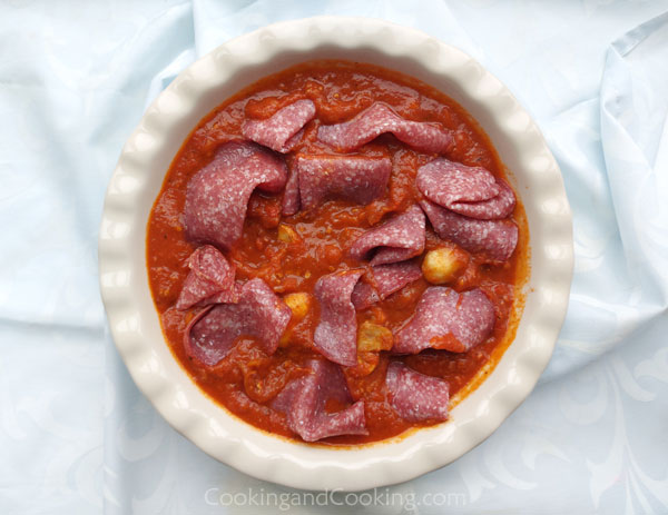 Salami Baked Eggs Salami Baked Eggs