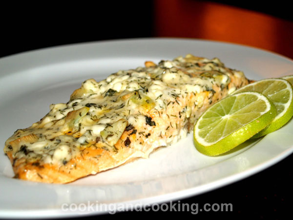 Salmon Fish with Cottage Cheese Salmon Fish with Cottage Cheese