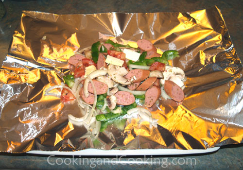 Sausage and Vegetables in Foil Packet Sausage and Vegetables in Foil Packet