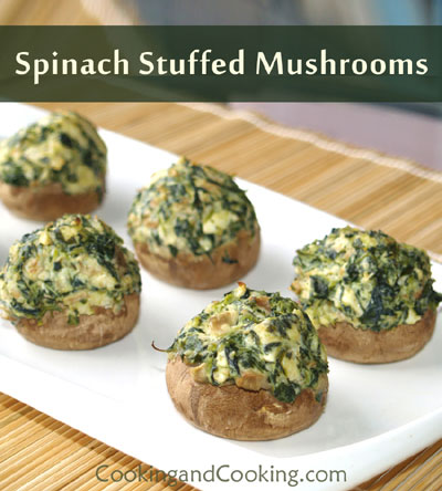 spinach-stuffed-mushrooms spinach-stuffed-mushrooms