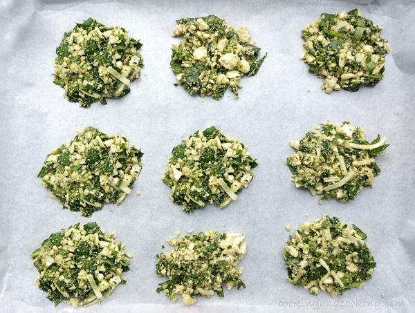 Spinach and Feta Cheese Crisps Spinach and Feta Cheese Crisps