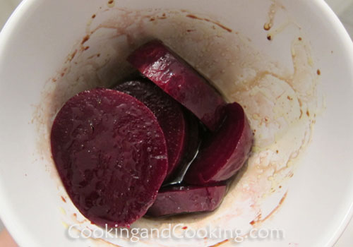 Stacked Beet Salad with Feta Cheese Stacked Beet Salad with Feta Cheese