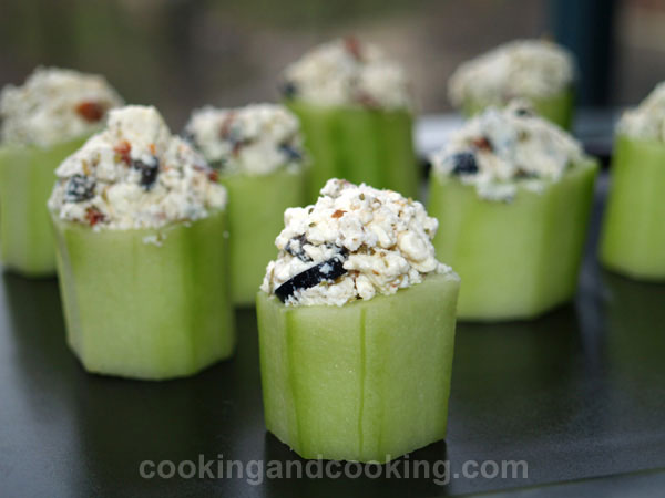 Stuffed Cucumber Cups Stuffed Cucumber Cups