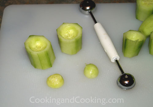 Stuffed Cucumber Cups Stuffed Cucumber Cups
