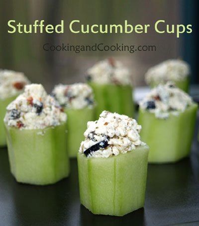 Stuffed Cucumber Cups Stuffed Cucumber Cups