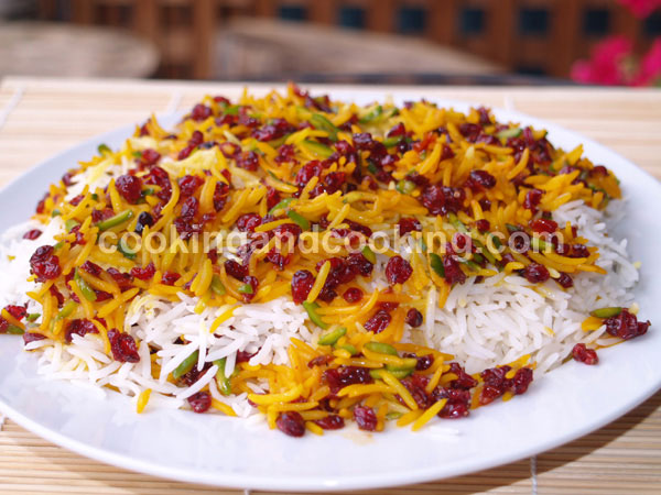 Zereshk Polo (Persian Barberry Rice) Zereshk Polo (Persian Barberry Rice)