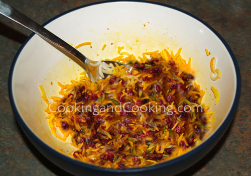 Zereshk Polo (Persian Barberry Rice) Zereshk Polo (Persian Barberry Rice)